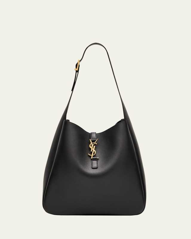 Le 5 À 7 Large YSL Shoulder Bag in Grain Leather